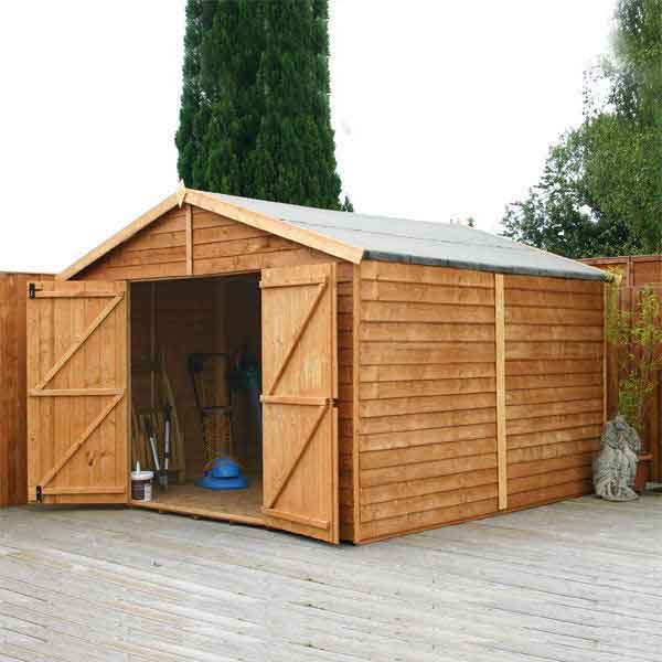 Details about 15'x10' GARDEN SHED WOOD STORAGE WINDOWLESS WOODEN SHEDS 