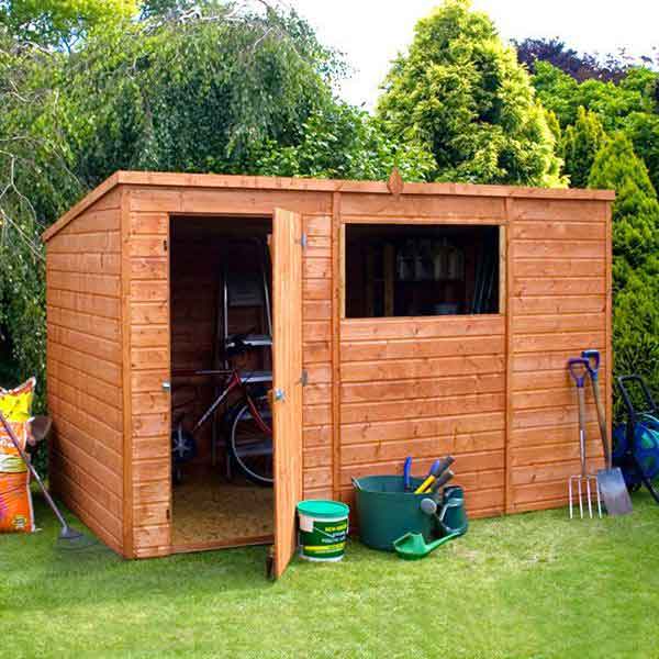 10 x 6 Shiplap Tongue &amp; Groove Pent Wooden Garden Sheds