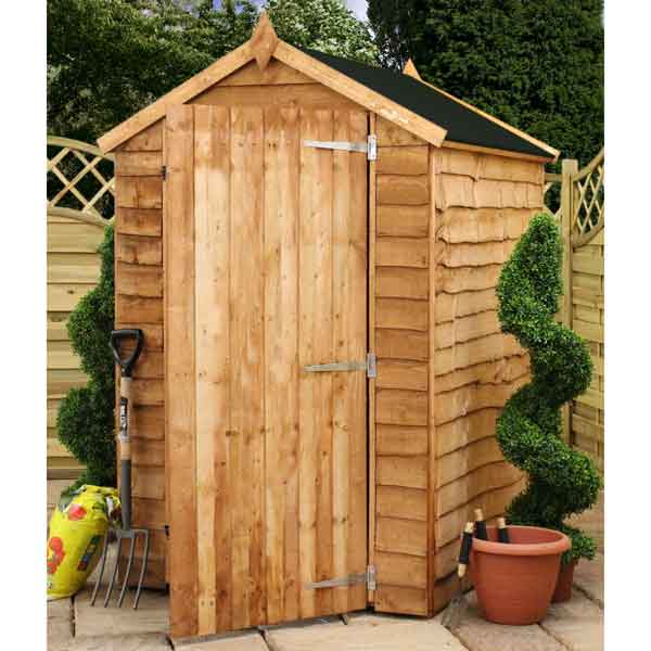 Traditional Wooden Garden Waney Edge Shed Apex Roof
