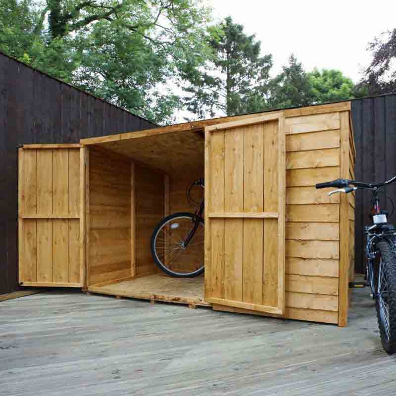 6 x 4 Wooden Garden Pent Bike Storage