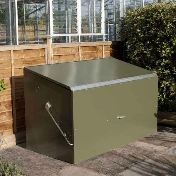 Rowlinsons Metal Lockable Secure Galvanised Steel Garden Store