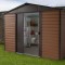 12 x 10 Yardmaster Metal Apex Wood Grain Garden Shed