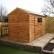 10 x 6 Reverse  Apex Overlap Wooden Garden Shed