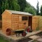 10 x 6 Reverse  Apex Overlap Wooden Garden Shed