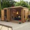 10 x 8  Wooden Garden room Summerhouse with side shed