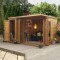12 x 8 Wooden Garden room Summerhouse with side shed