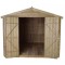 Overlap Pressure Treated 12x8 Apex Shed Double Door