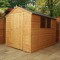 8 x 6  Shiplap Tongue & Groove Apex Wooden Garden Sheds  Large Door