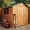 8 x 6  Shiplap Tongue & Groove Apex Wooden Garden Sheds  Large Door