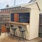 6x4 Garden Shed Bar Apex Roof Shiplap Clad Left Hand Door