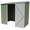 7 x 3 Absco Space Saver Metal Garden Sheds 2.26m x 0.78m Pale Eucalyptus Colour