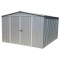 12 x 10 Absco Regent Metal Garden Sheds 3m x 3.66m Zinc Colour