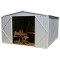 12 x 10 Absco Regent Metal Garden Sheds 3m x 3.66m Zinc Colour