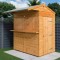 6x4 Rowlinson Garden Tiki Bar Apex Roof Shiplap Clad