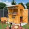 6x4 Rowlinson Garden Tiki Bar Apex Roof Shiplap Clad