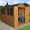 Overlap Dip Treated 10x8 Apex Shed Double Door