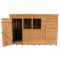 10x6' Wooden Pent Overlap Dip Treated Single Door Garden Shed Storage