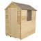 Overlap Pressure Treated 6x4 Apex Shed