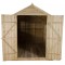10x6 Overlap Pressure Treated Apex Shed Double Doors Windows