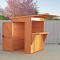 6x4 Garden Shed Bar Pent Roof Shiplap Clad Left Hand Door