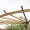 90 Radial Corner Pergola 9ft Pressure Treated Wood Garden Patio BBQ Shelter