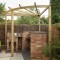 90 Radial Corner Pergola 9ft Pressure Treated Wood Garden Patio BBQ Shelter