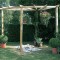 90° Radial Corner Pergola 9ft Pressure Treated Wood Garden Patio BBQ Shelter