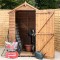 6 x 4 Windowless Overlap Single Door Apex Wooden Garden Shed
