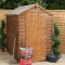 6 x 4 Windowless Overlap Single Door Apex Wooden Garden Shed