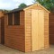 6 x 4 Overlap Single Door Apex Wooden Garden Shed