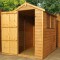 6 x 4 Overlap Single Door Apex Wooden Garden Shed