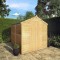 8' x 6' Windowless Single Door Overlap Apex Wooden Shed