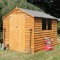 8 x 6 Overlap Apex Double Door Wooden Garden Shed