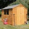 8 x 6 Overlap Apex Double Door Wooden Garden Shed