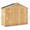 7 x 3 Wooden Garden Overlap Apex Bike Store Double Doors