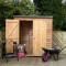 6' x 2'6'' Wooden Garden Pent Overlap Storage