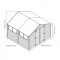 10 x 10  Overlap Apex Wooden Garden Shed Workshop