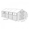 20 x 10 Apex Overlap Wooden Garden Shed Workshop