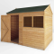 8 x 6 Reverse Apex Wooden Overlap Garden Shed