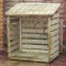 4 x 3 Wooden Logstore Pressure Treated Timber Single Log Store