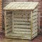 4 x 3 Wooden Logstore Pressure Treated Timber Single Log Store