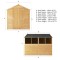 8 x 6 Budget Wooden Overlap Apex Garden Shed