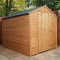 8 x 6 Value Shiplap Tongue & Groove Apex Wooden Garden Shed Large Door