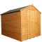 8 x 6 Value Shiplap Tongue & Groove Apex Wooden Garden Shed Large Door