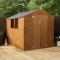 8 x 6  Pressure Treated Shiplap Double Door Apex Wooden Shed