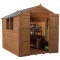 8 x 6  Pressure Treated Shiplap Double Door Apex Wooden Shed