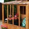 8 x 8 Combi Greenhouse Wooden Garden Shed Tongue and Groove Clad