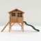 12 x 5 Poppy Tower Playhouse & Slide Childrens Outdoor Wooden Play House Tower