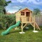 12 x 5 Poppy Tower Playhouse & Slide Childrens Outdoor Wooden Play House Tower