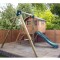 13 x 12 Poppy Tower Playhouse with Activity Swing and Slide